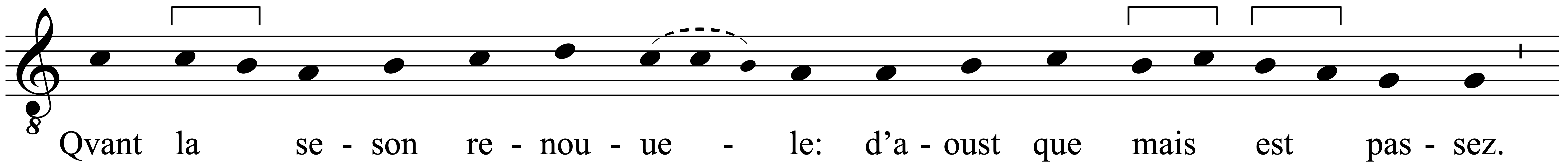 Work musical notation